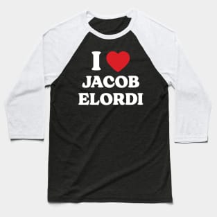 I Heart Jacob Elordi Baseball T-Shirt